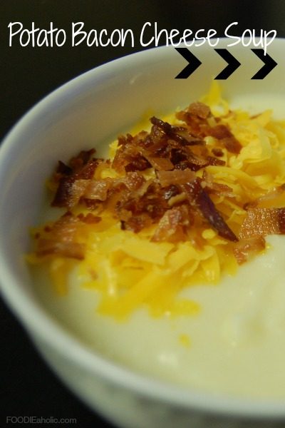 Potato Bacon Cheese Soup | FOODIEaholic.com #recipe #cooking #soup #comfortfood #fall #potato #bacon #cheese