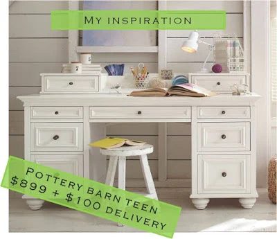 Pottery Barn Desk, How To Make A Look Alike, By House Envy On Bekob