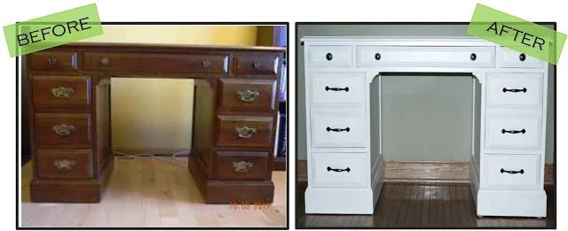 Second Hand Desk To Pottery Barn Look Alike By House Envy On Bekob