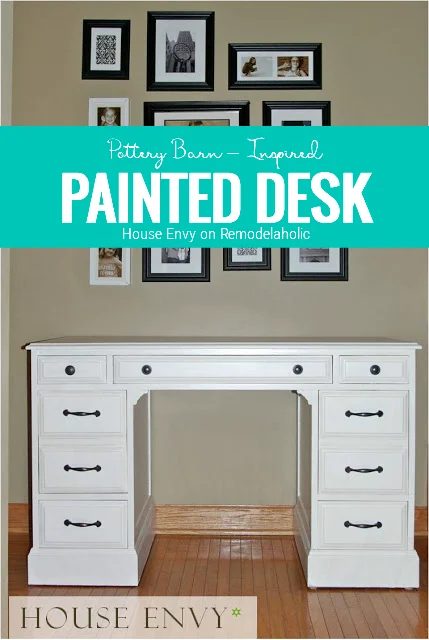 Pottery Barn Inspired Desk, By House Envy On Bekob