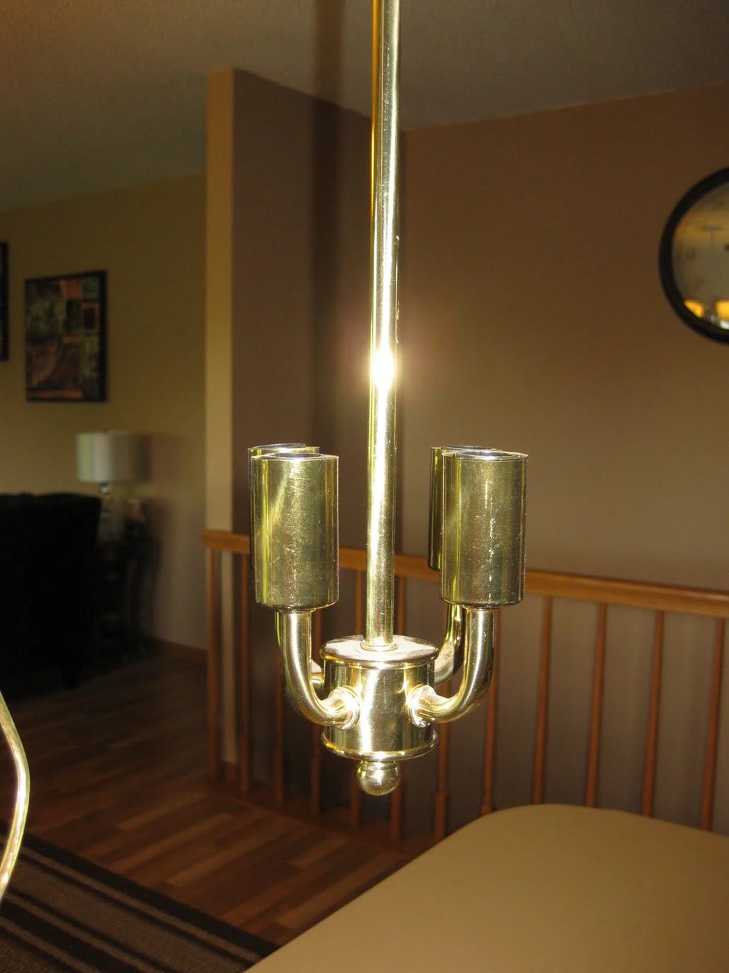 06 Revamp Old Brass Candelabra Light Fixture Into Pottery Barn Metal And Glass Pendant Chandelier, Featured On Bekob