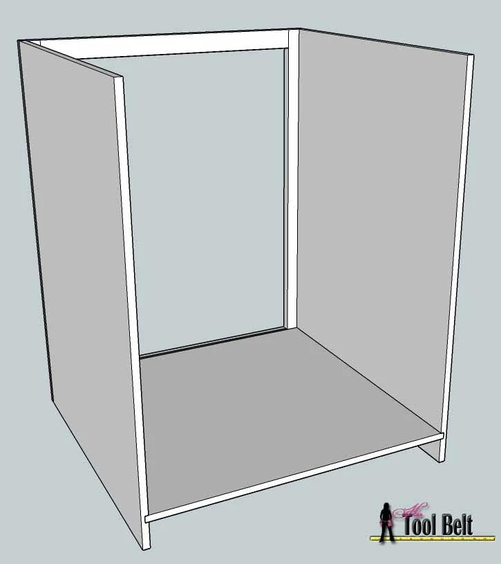 media center building plans - cabinets assembly 1, Her Tool Belt on Bekob