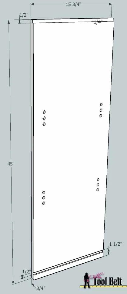 media center building plans - bookshelf 3, Her Tool Belt on Bekob