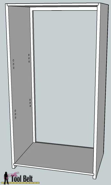 media center building plans - bookshelf assembly 1, Her Tool Belt on Bekob