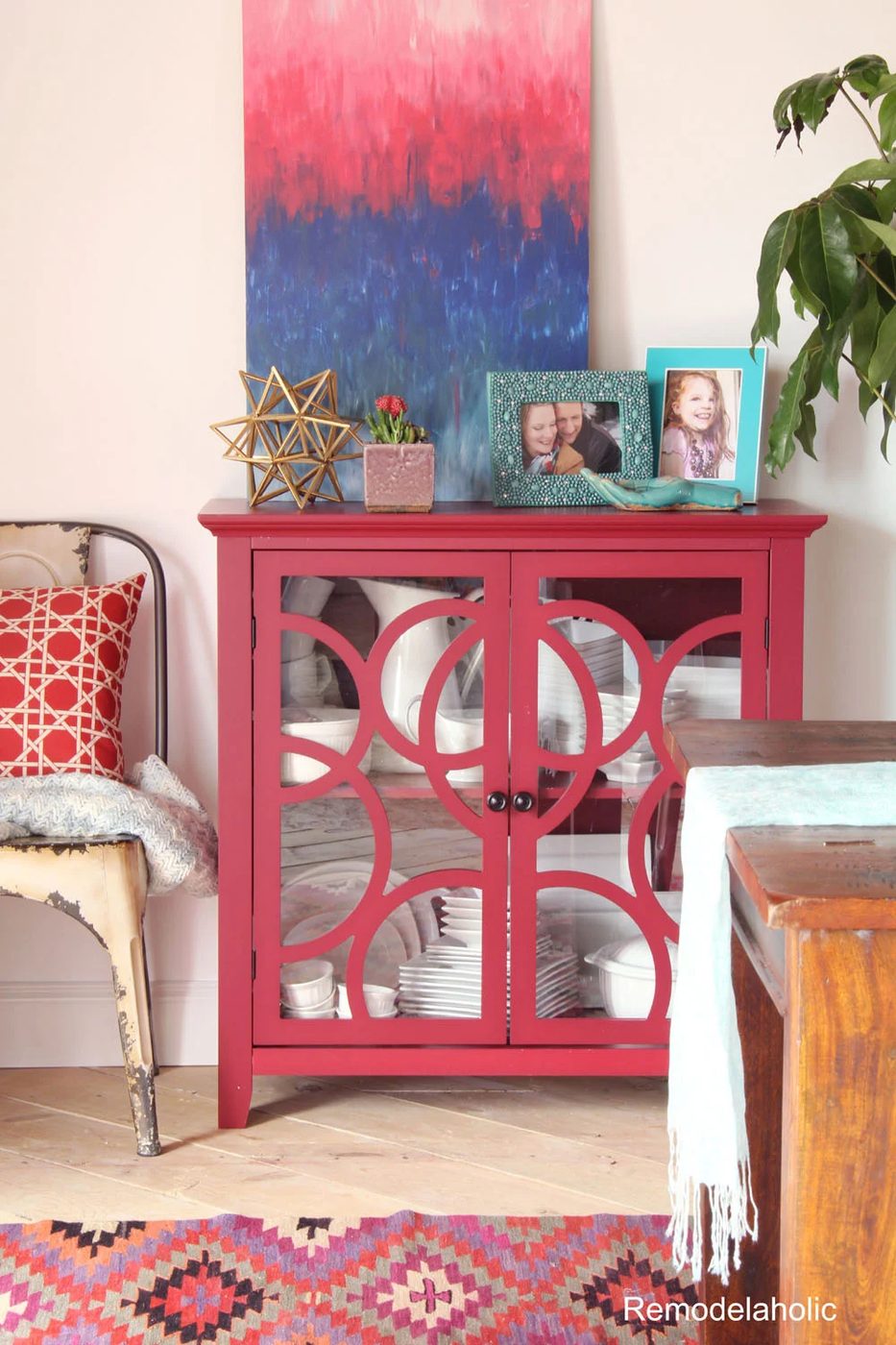 Sauder Table staging (2) small