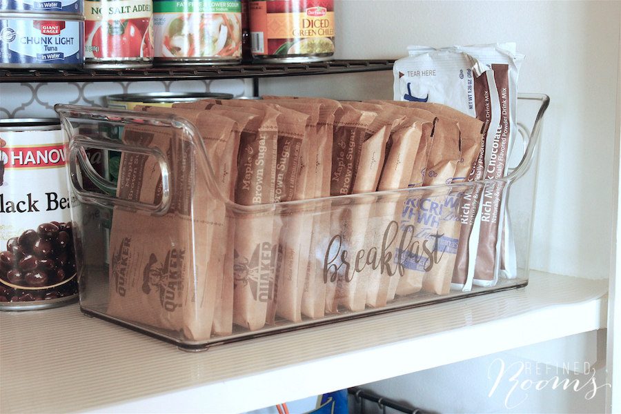 11 Pantry Organization Using Clear Bins, By Refined Rooms Featured On @Bekob