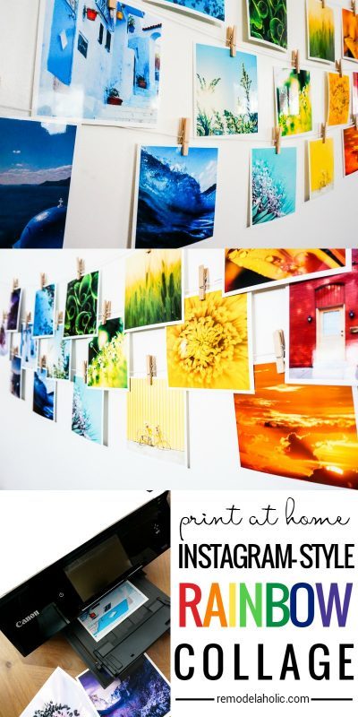 Print At Home Instagram Rainbow Collage Wall Decor | Inspired by Disney's Aulani Resort | Bekob.com