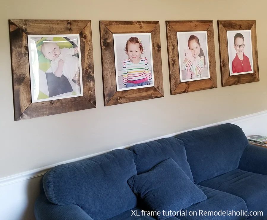 Extra Large Wooden Farmhouse Frame walkthrough IKEA FISKBO Frame method #Bekob