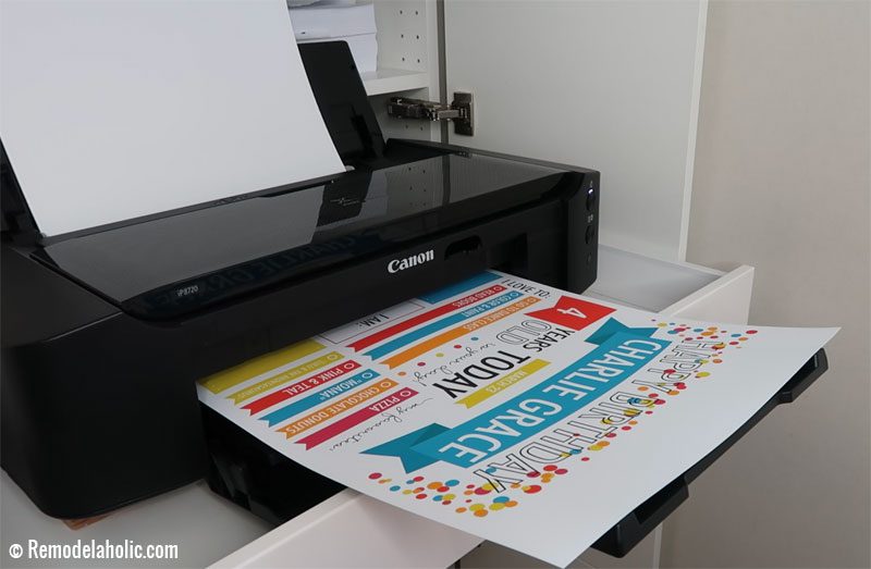 Print Fillable Birthday Poster Infographic @Bekob