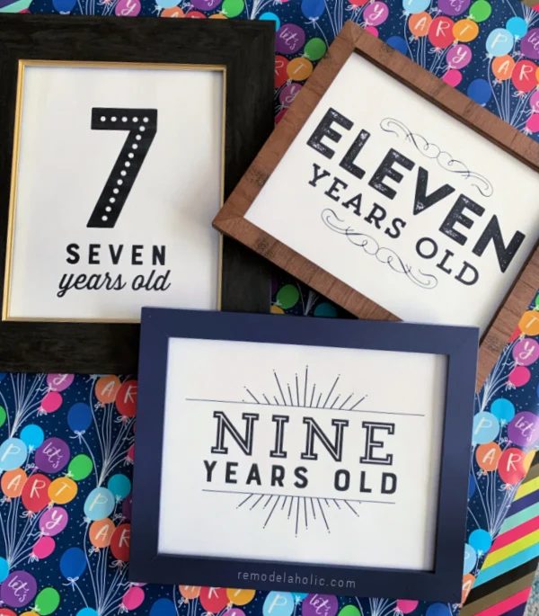Printable Birthday Photo Signs For straightforward Picture Props, Bekob