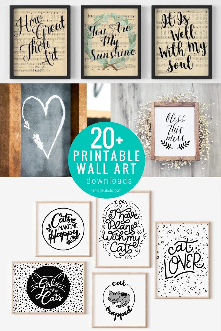 20 Printable Black And White Art Prints For Home Decor Gallery Wall, Bekob