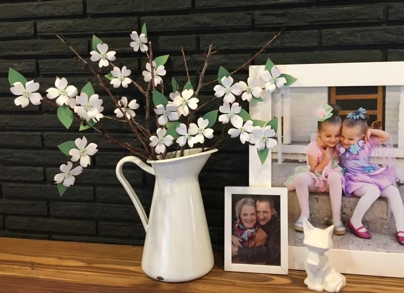 It’s Spring! Ready-to-print Dogwood Paper Flower Template