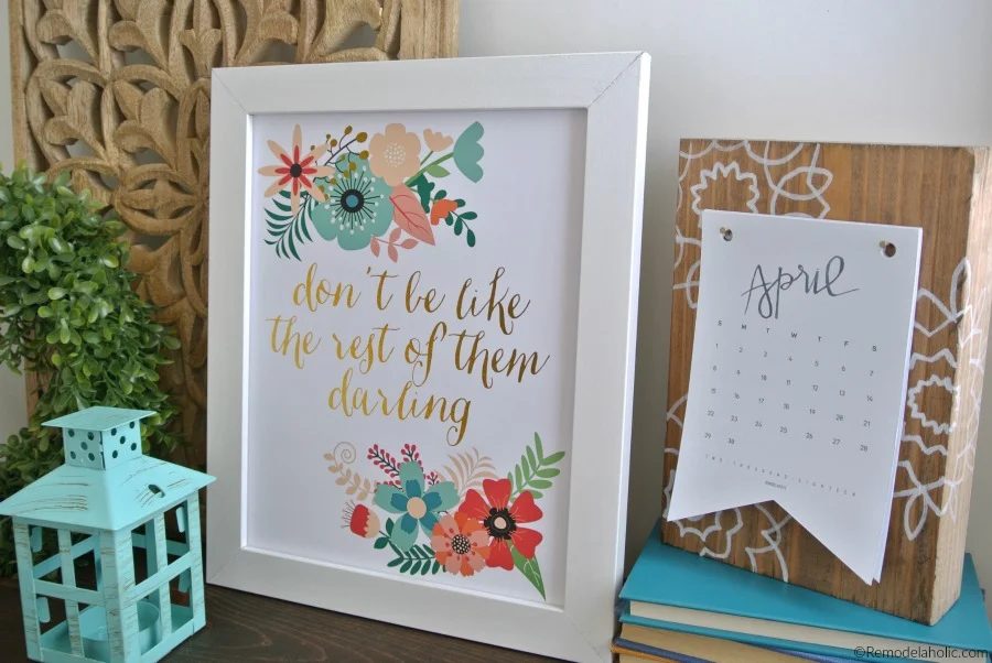 New Ready-to-print: Don’t Be Like The Rest of Them, Darling