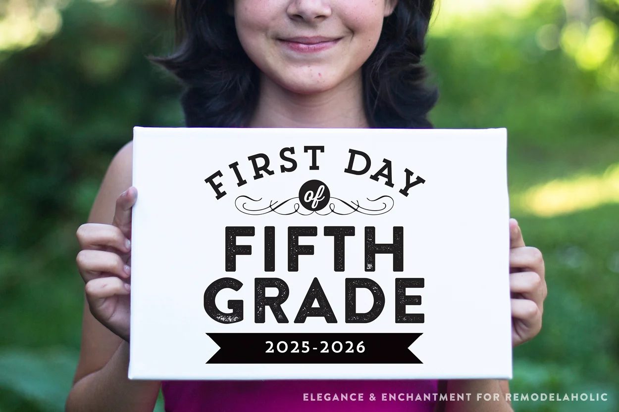 First Day Of School Signs 2025 2026 Or Year Fillable PDF Files, Instant Download Bekob