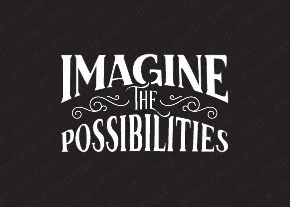 Imagine The Possibilities Modern Black And White Printable Wall Art, AD Aesthetic For Bekob