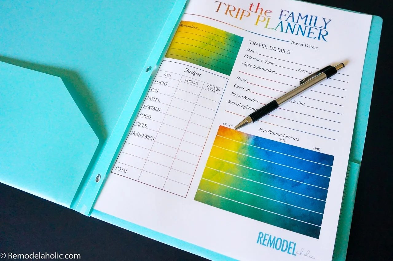 Family Vacation Printable Pack Planner Shirts And Countdown @Bekob (4)