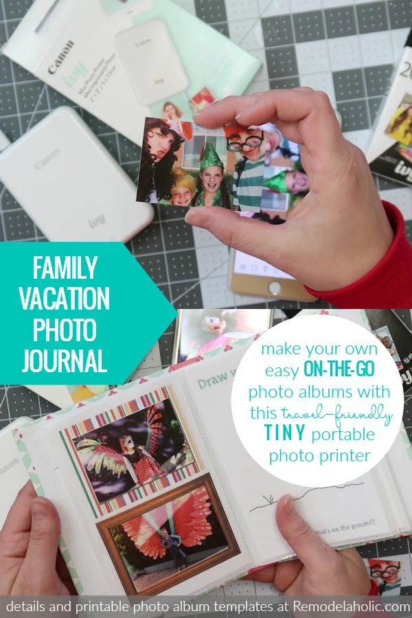 Make An straightforward Family Vacation Photo Album With On The Go Photo Printing And This Tiny Travel Friendly Portable Photo Printer #Bekob #CraftywithCanon