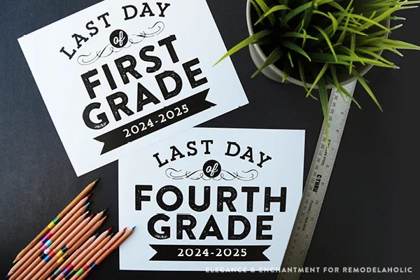Last Day Of School Signs Horizontal2