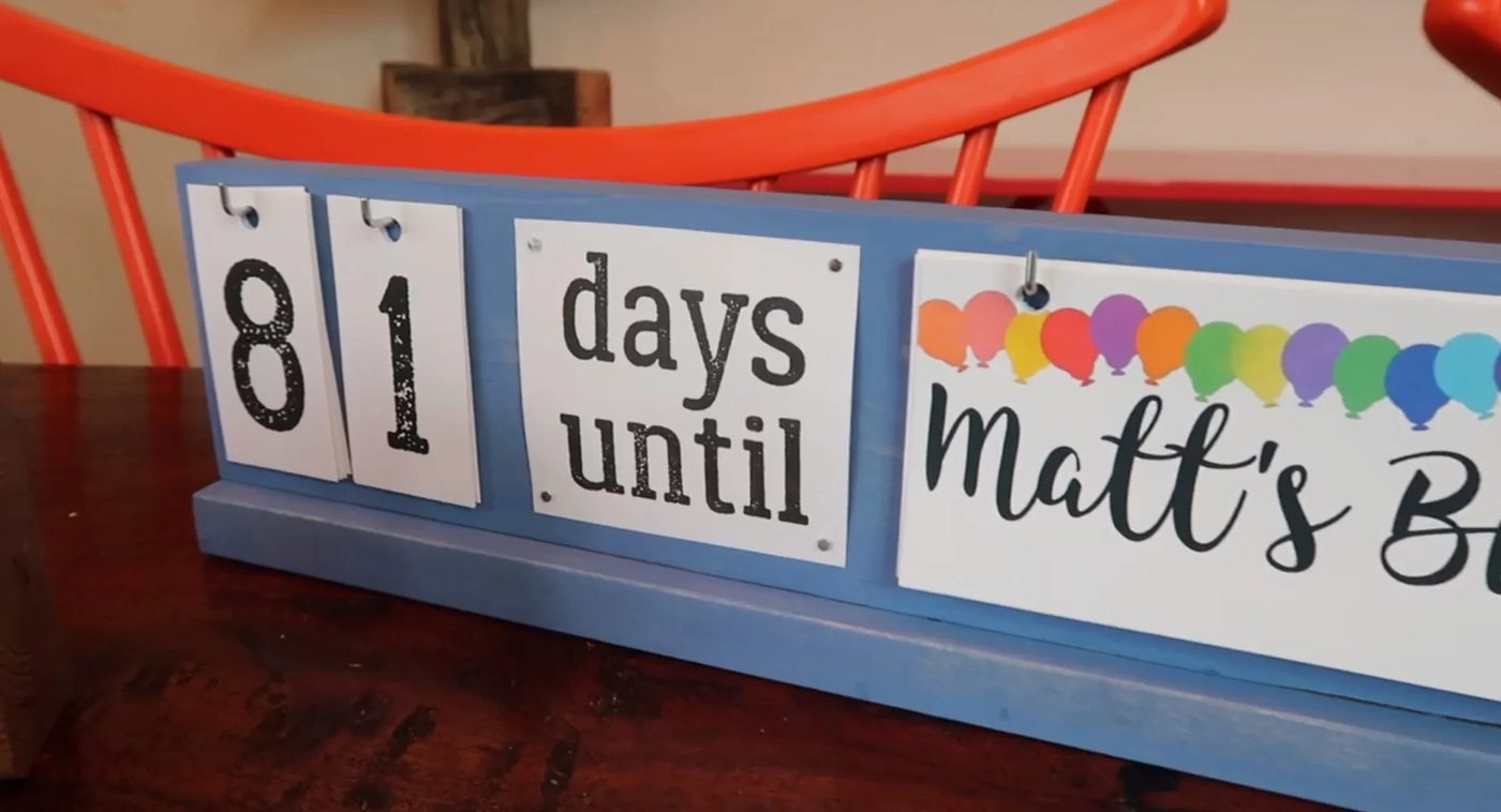 Holiday Countdown Board 05 Birthday