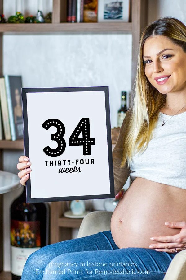 Printable Pregnancy Milestone Cards Bekob