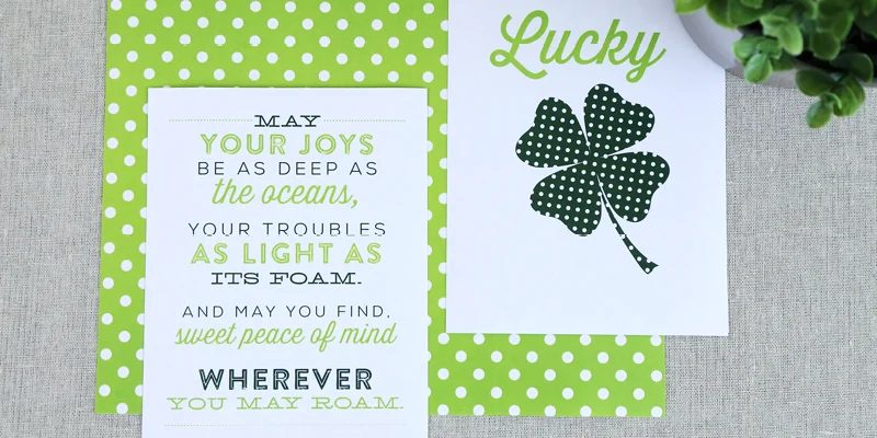 St. Patrick’s Day Ready-to-print Art Signs