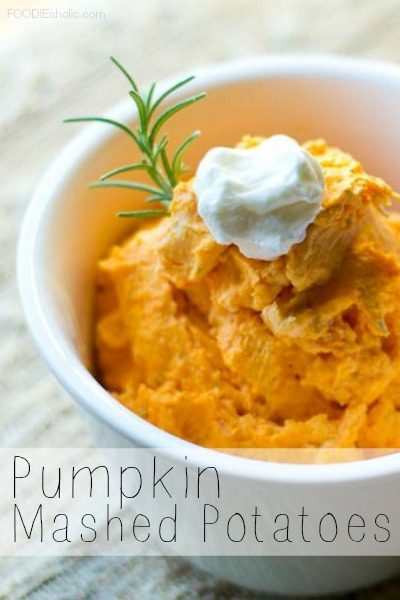 Pumpkin Mashed Potatoes | FOODIEaholic.com #recipe #cooking #fall #comfortfood #mashedpotatoes #pumpkin #potatoes