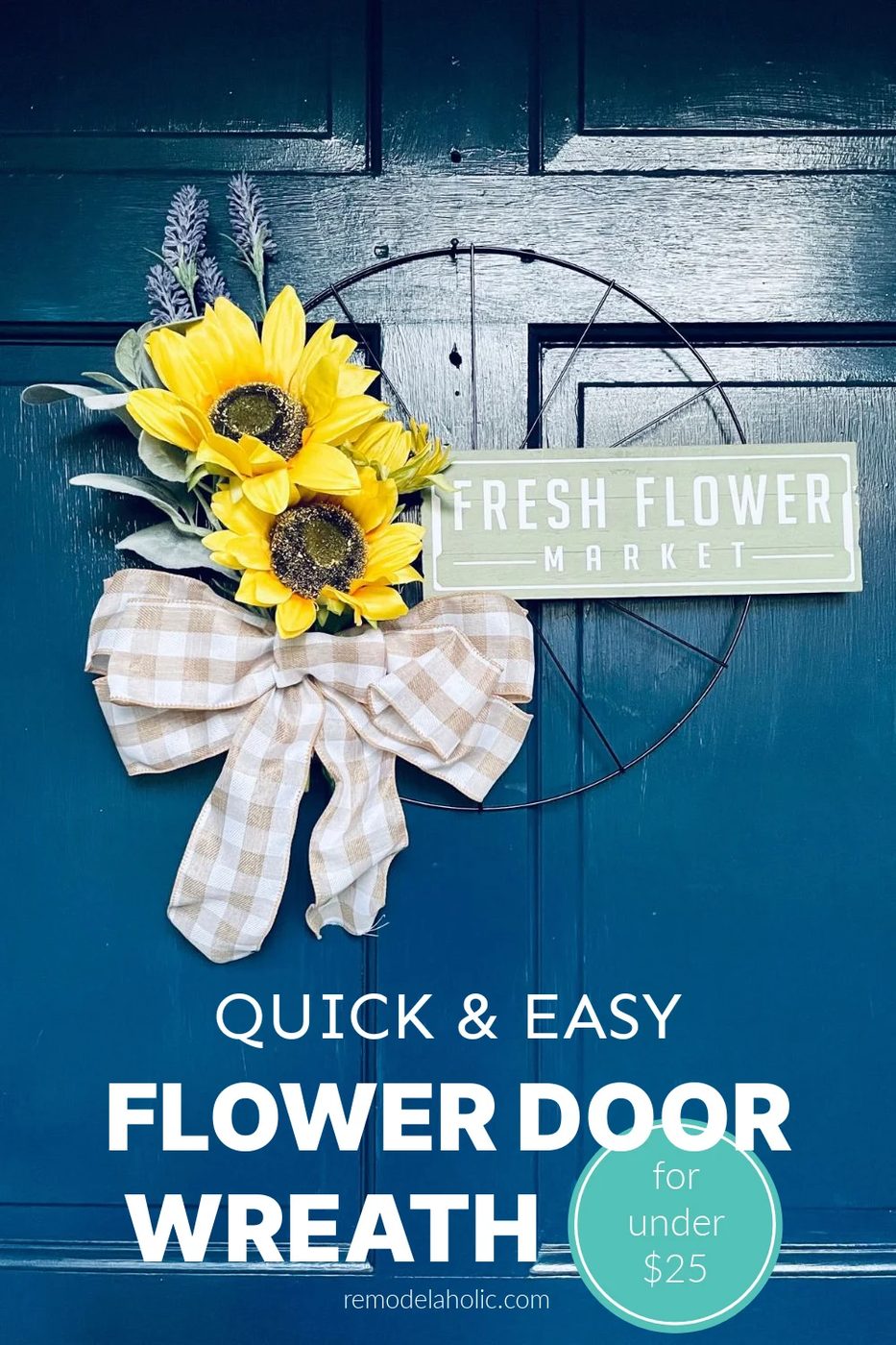 30 Minute $25 Quick And straightforward Dollar Tree Flower Door Wreath walkthrough, Bekob