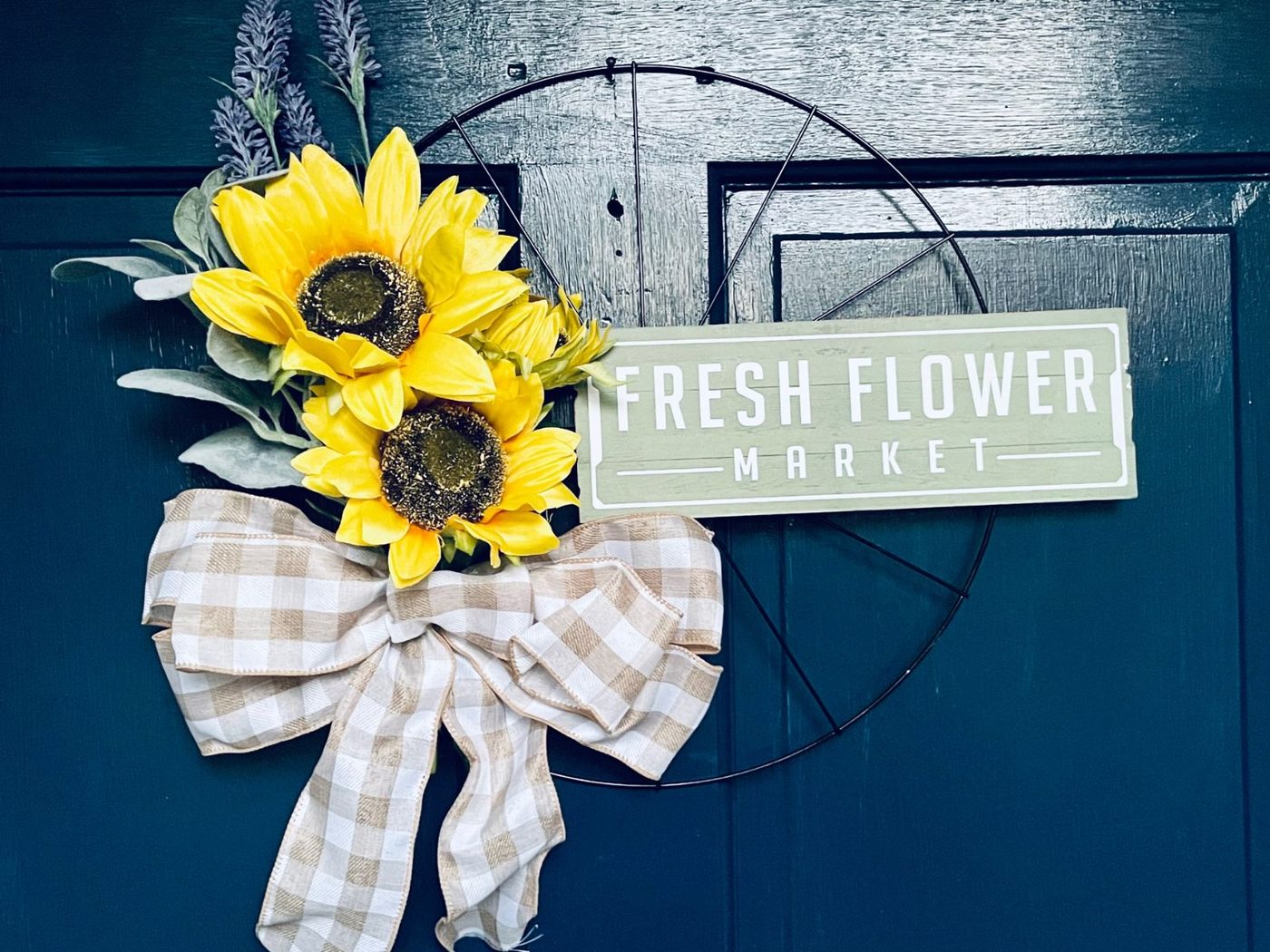Dollar Tree Flower Door Wreath walkthrough, Bekob (12)