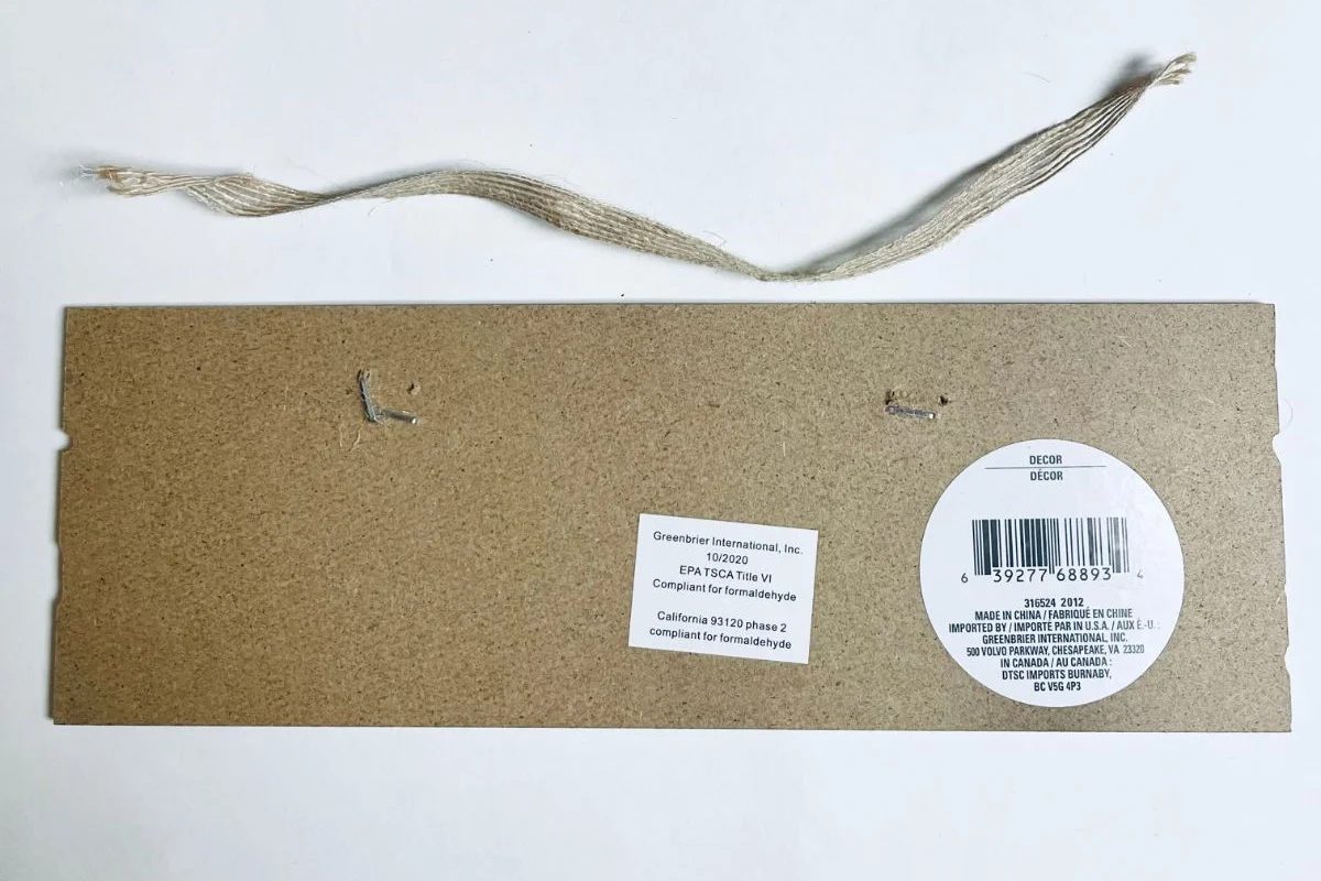 Dollar Tree Flower Door Wreath walkthrough 01 Remove Sign Ribbon, Bekob