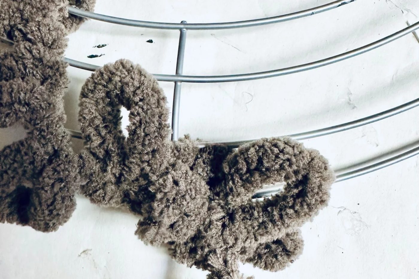 Step 1 Diy Rudolph The Red Nosed Reindeer Wreath From Dollar Tree Loop Yarn, Bekob