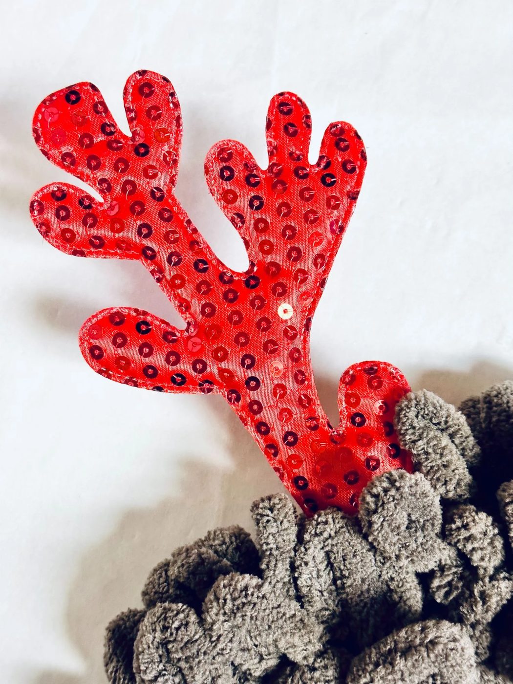 Diy Rudolph The Red Nosed Reindeer Wreath From Dollar Tree, Bekob (9)