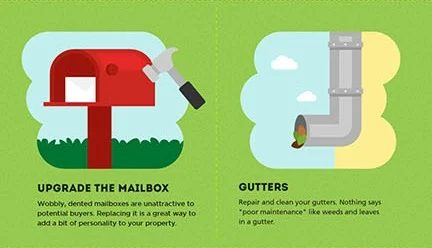 Upgrade a mailbox and clean gutters Bekob.com