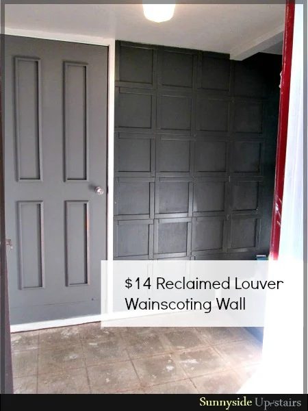 straightforward Handmade Wall Decor options Wood Louver Wainscoting