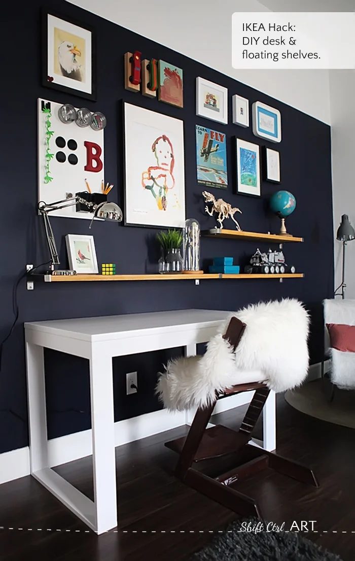 straightforward Handmade Wall Decor options Gallery Wall With Shelves