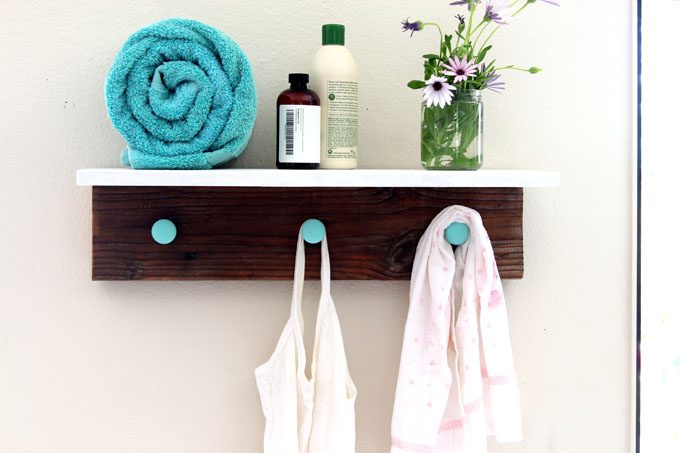 Handmade Wood Wall Hanging Shelf ApieceofRainbowblog (18)
