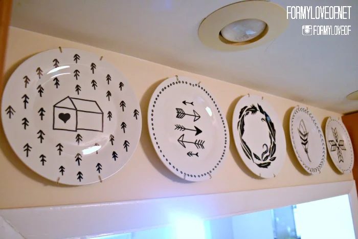 straightforward Handmade Wall Decor options Sharpie Doodle Decorative Plates