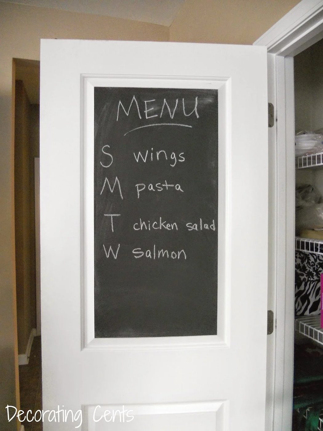 straightforward Handmade Wall Decor options Chalkboard Door