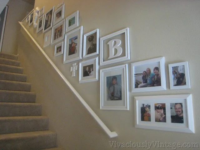 straightforward Handmade Wall Decor options Stairway Gallery Wall