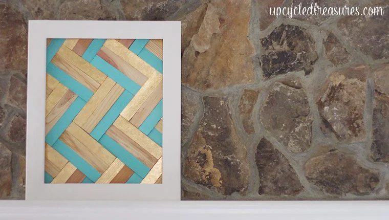 straightforward Handmade Wall Decor options Gilded Wood Shim Wall Art