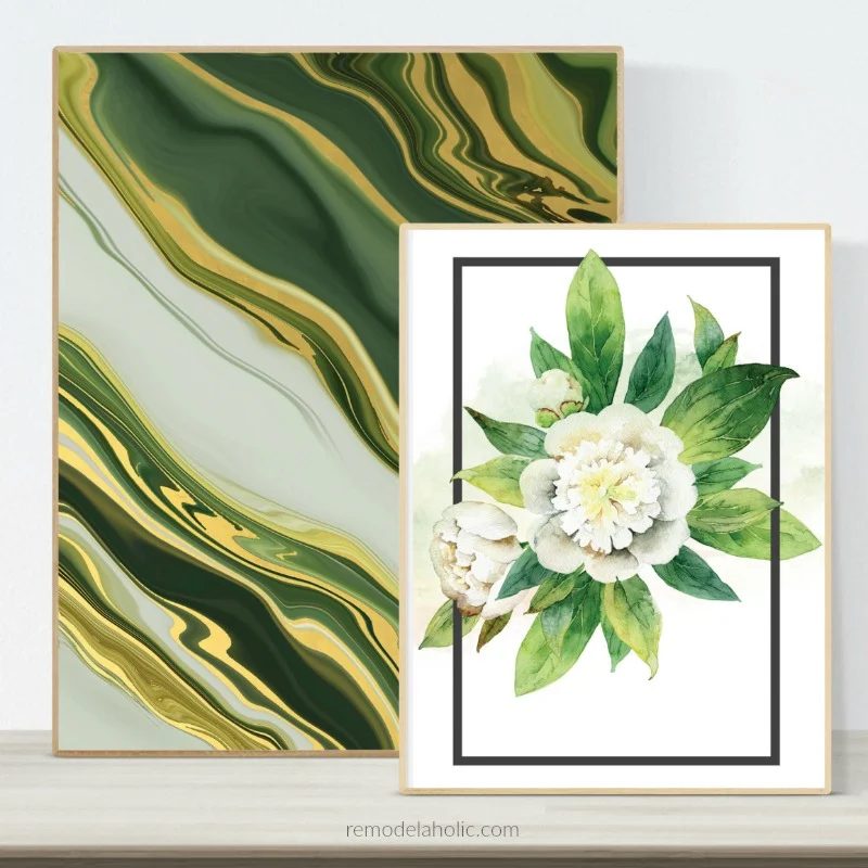 Ready-to-print Green Wall Art for Your Home