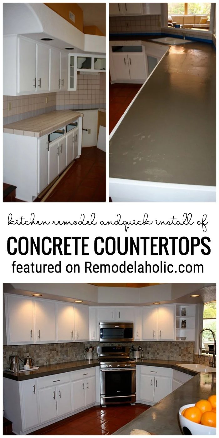 Change Up Your Kitchen With A Quick Install Of Concrete Countertops Featured On Bekob.com