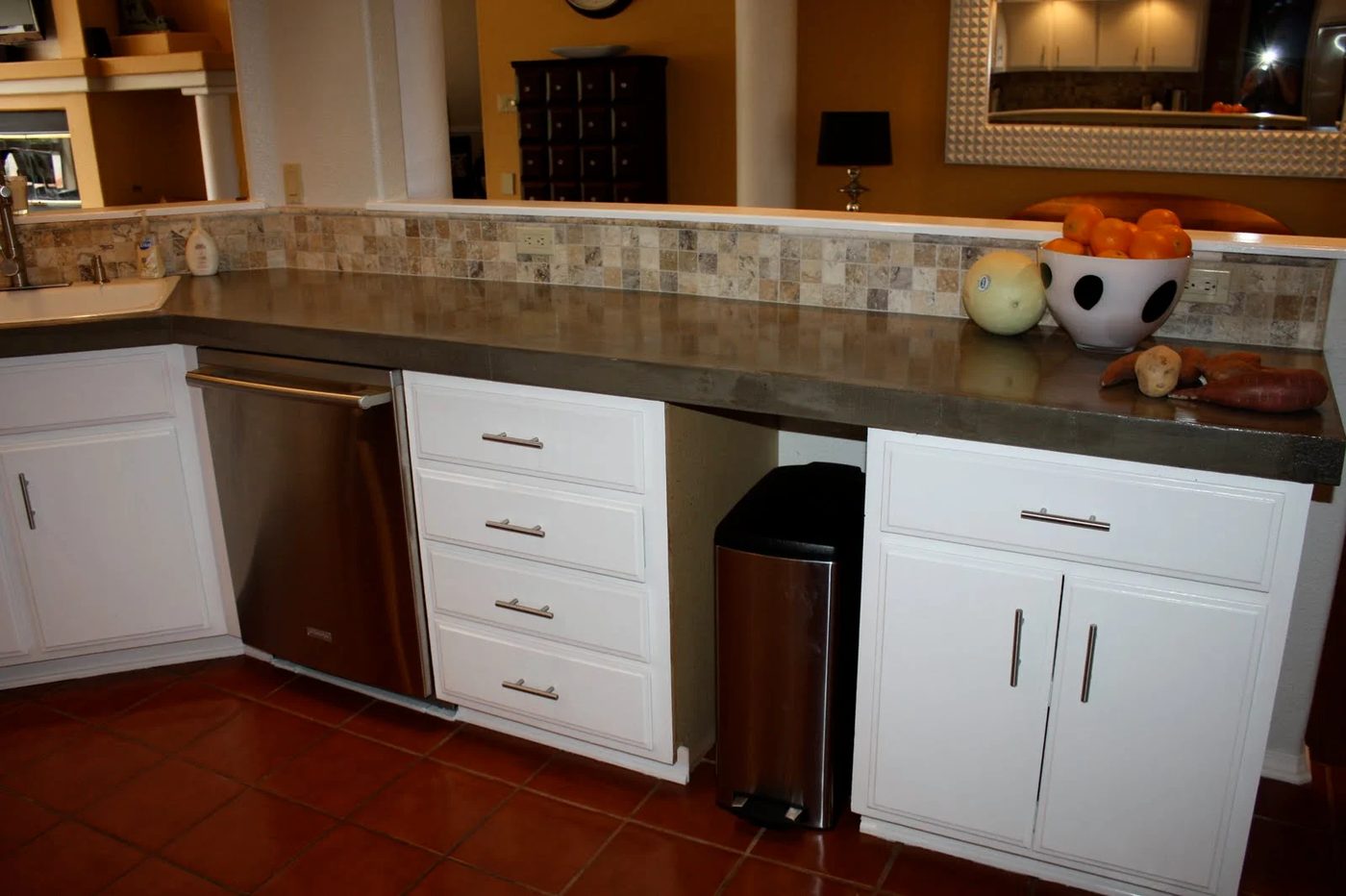 38 Kitchen Makeover With Level Quick Concrete Countertops, By Design Stocker Featured On @Bekob