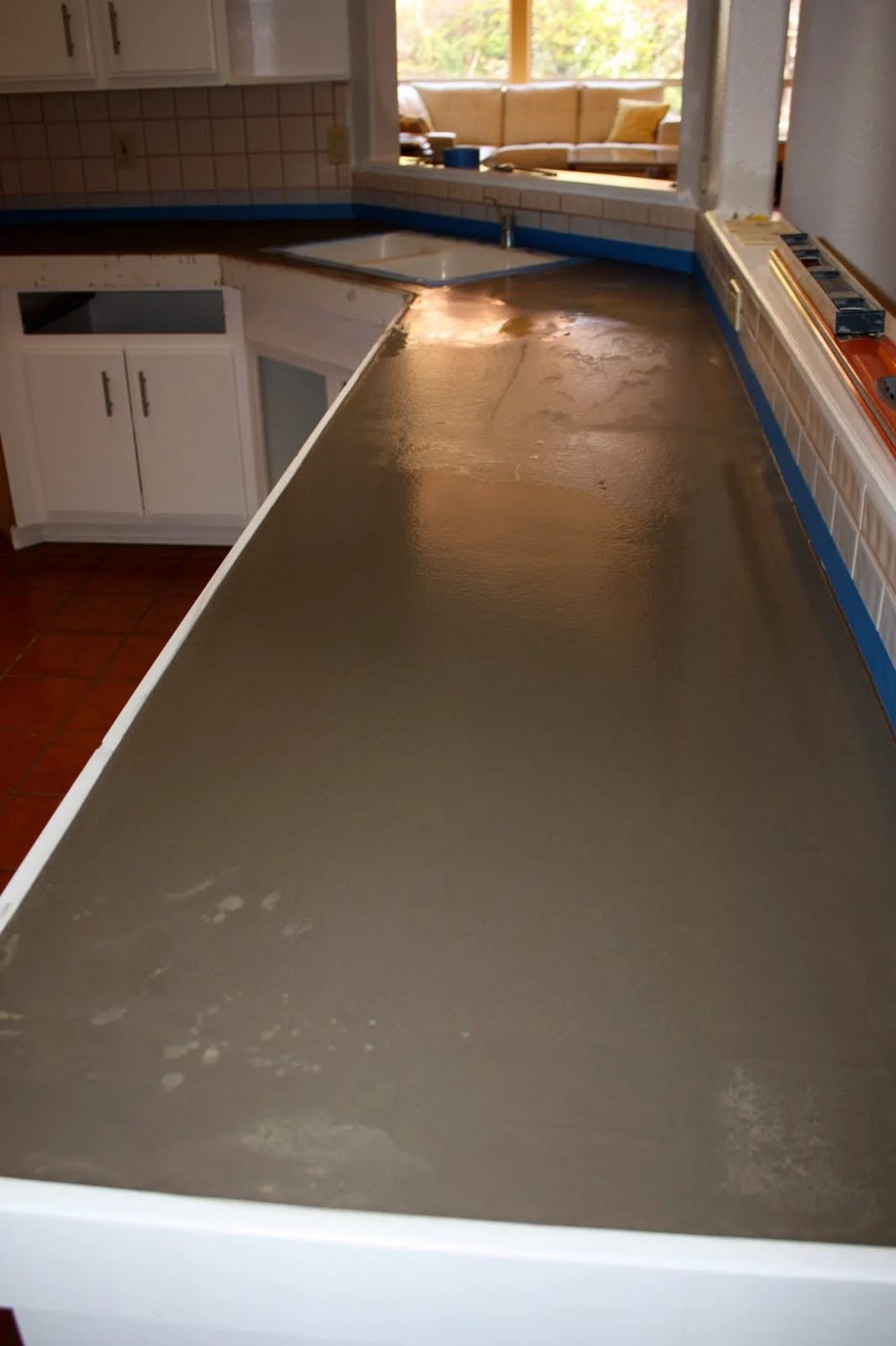 14 Handmade Concrete Countertop In Kitchen Makeover, By Design Stocker Featured On @Bekob