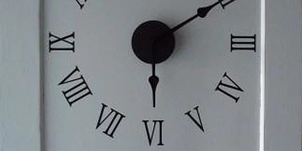 R-epurposed Door to Large Wall Clock Handmade