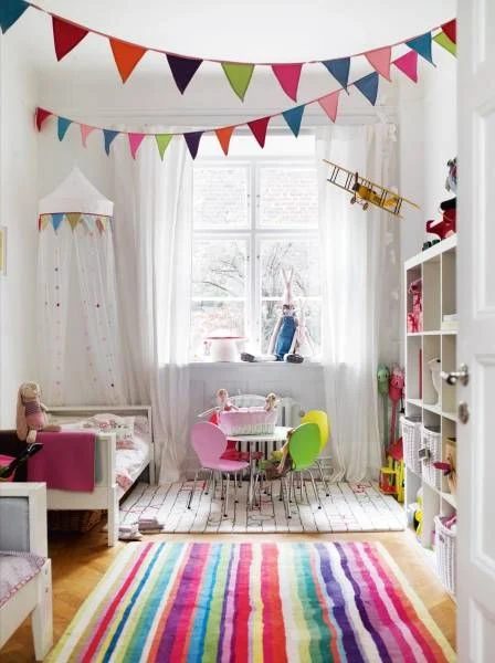 Rainbow Playroom Inspiration | Found on mylifeandkids.com