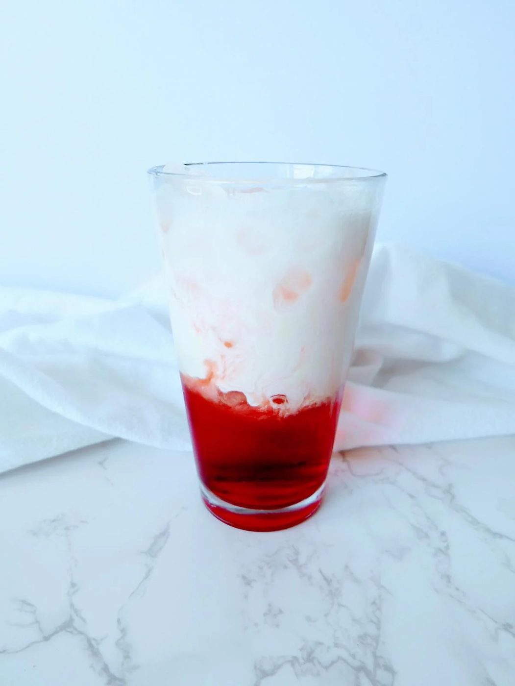 Raspberry Italian Soda With Cream Process 5