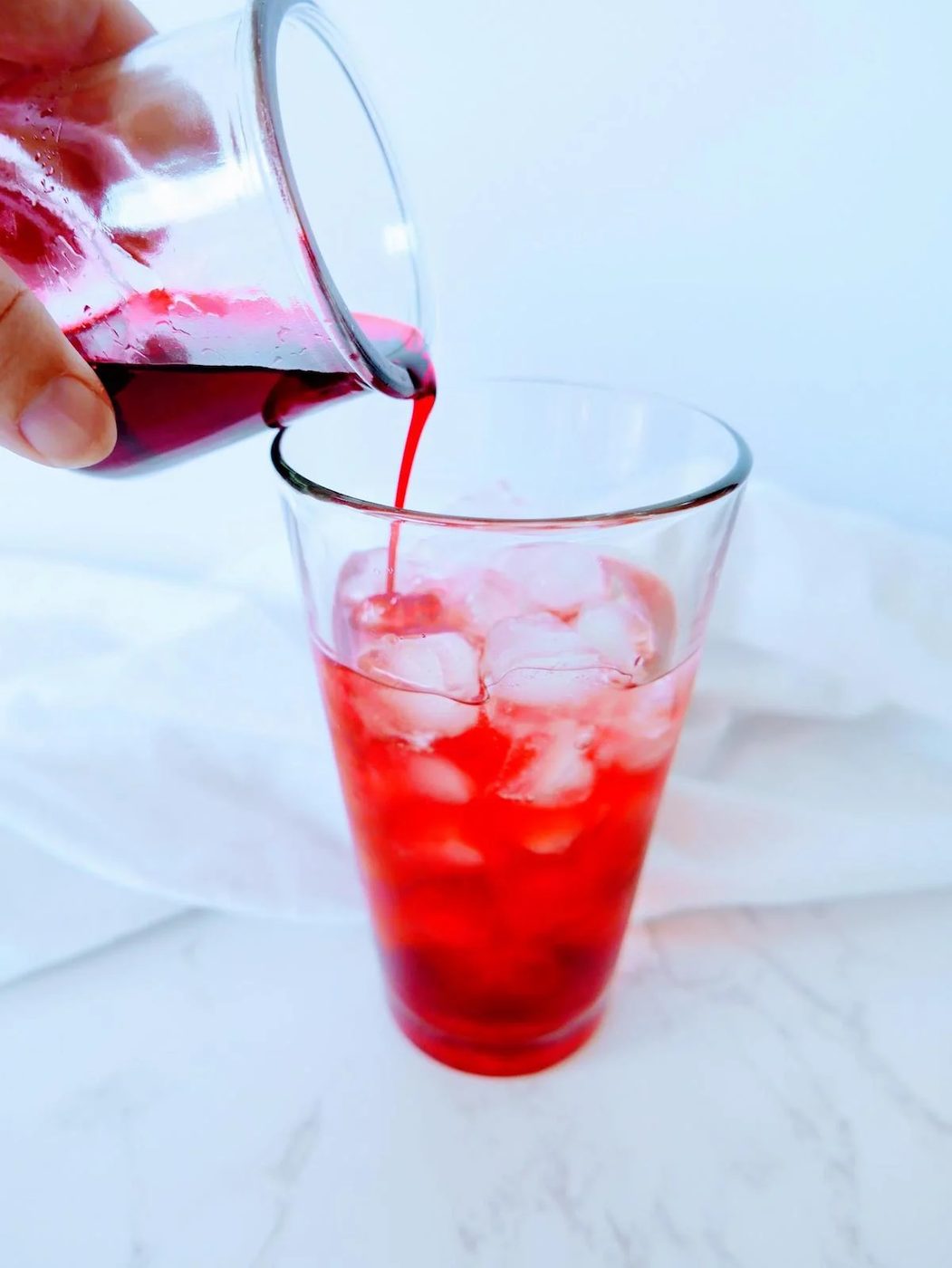 Raspberry Italian Soda With Cream Process 3