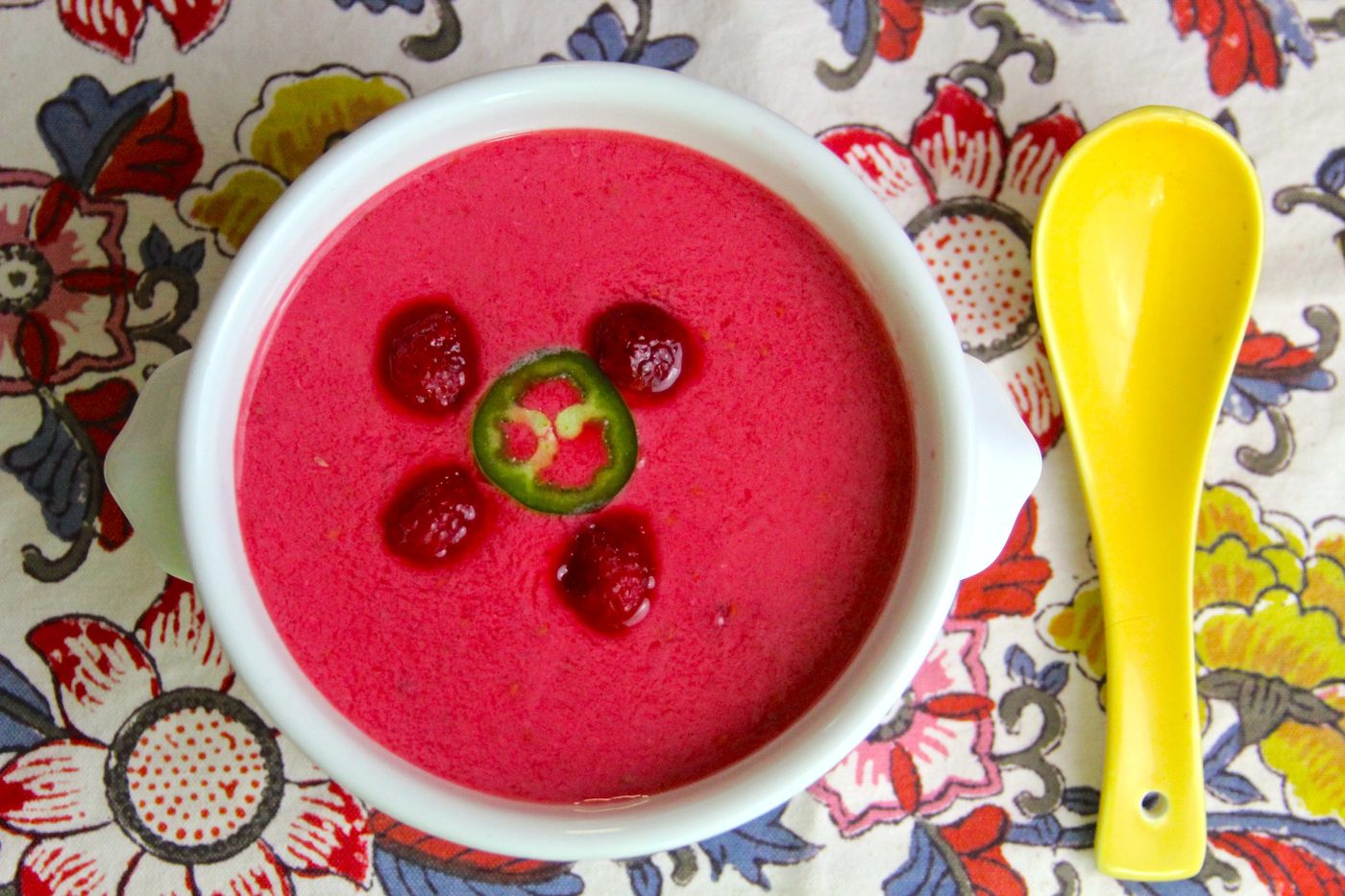 Raspberry Jalapeño Soup