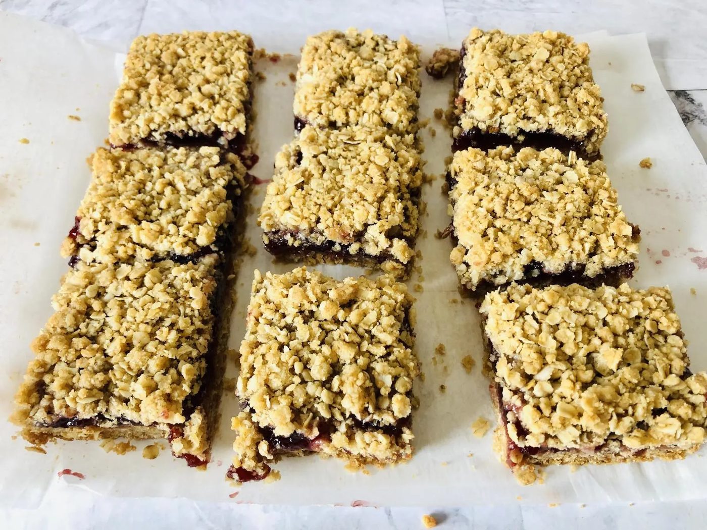 Raspberry Oatmeal Bar Process 5