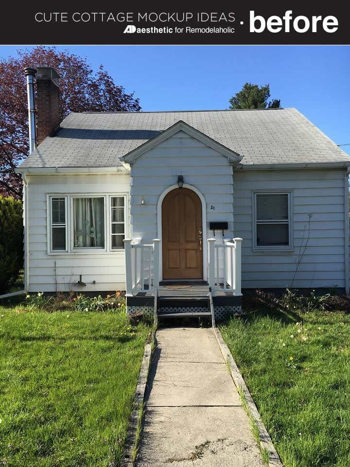 A dated home gets a fresh look in this (virtual) cute cottage makeover! Add curb appeal with these straightforward options, no matter what the style of your home.